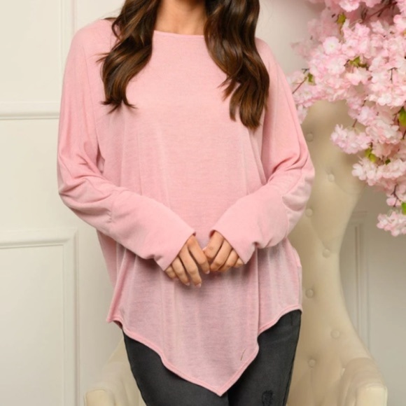 WOMEN'S LONG SLEEVE V CUT TOP - Picture 2 of 5